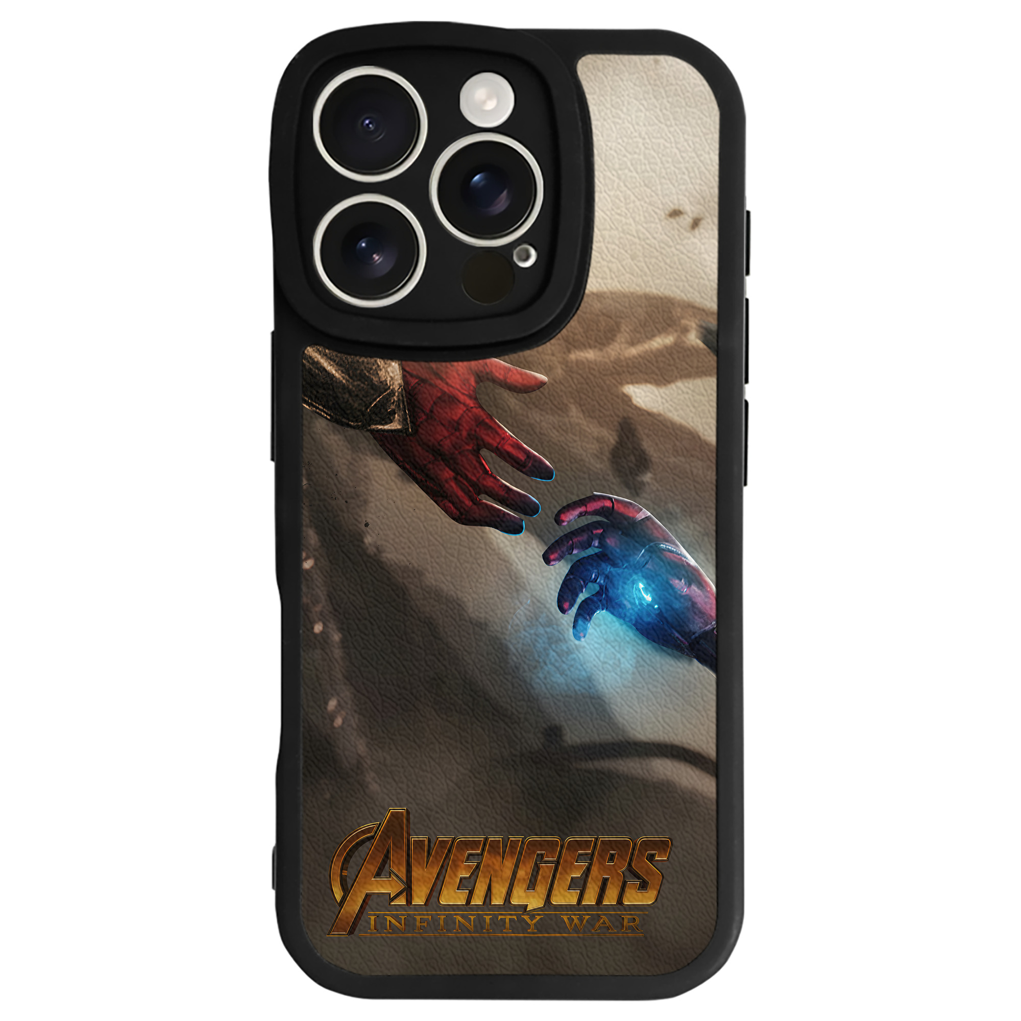 （画像用） アベンジャーズ The Avengers 【iPhone 16シリーズ対応】シリコンスマホケース（レザー調） 材質：シリコン